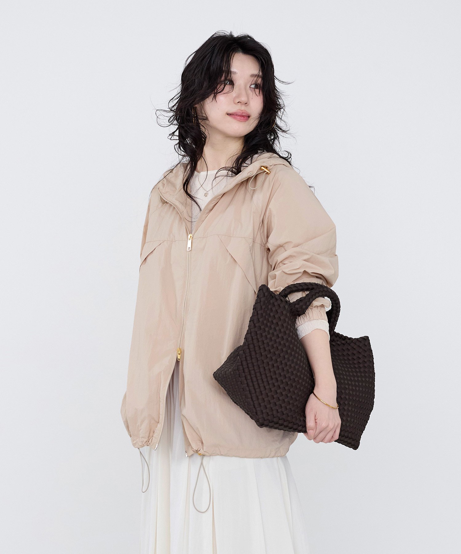 MICA&DEAL 【NAGHEDI】トートバッグ-St Barths Medium Tote マイカアンドディール バッグ トートバッグ ブラウン【送料無料】