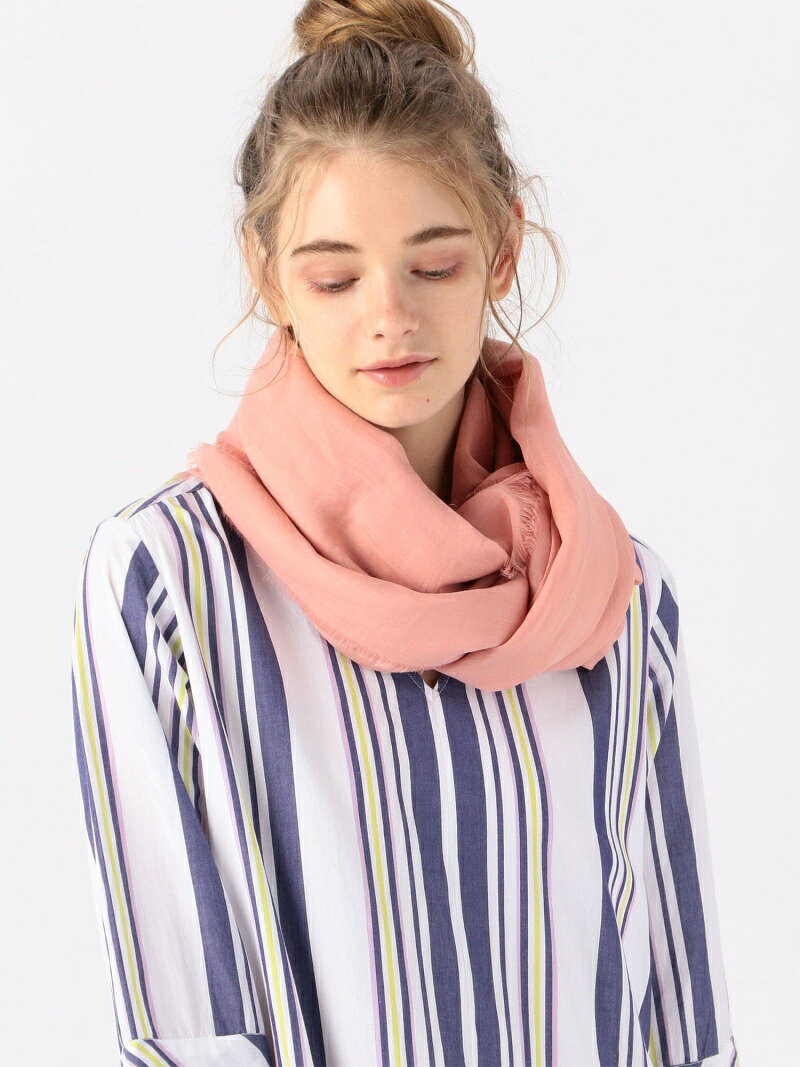 【SALE／40%OFF】TOMORROWLAND GOODS THROW ラミー ストール トゥモローランド ファッション雑貨 マフラー・ストール・ネックウォーマー グリーン ブラウン ベージュ ピンク【送料無料】