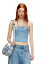 DIESEL レディース トップス デニム DE-VILLE TANK TOP ディーゼル トップス ベアトップ ブルー【送料..