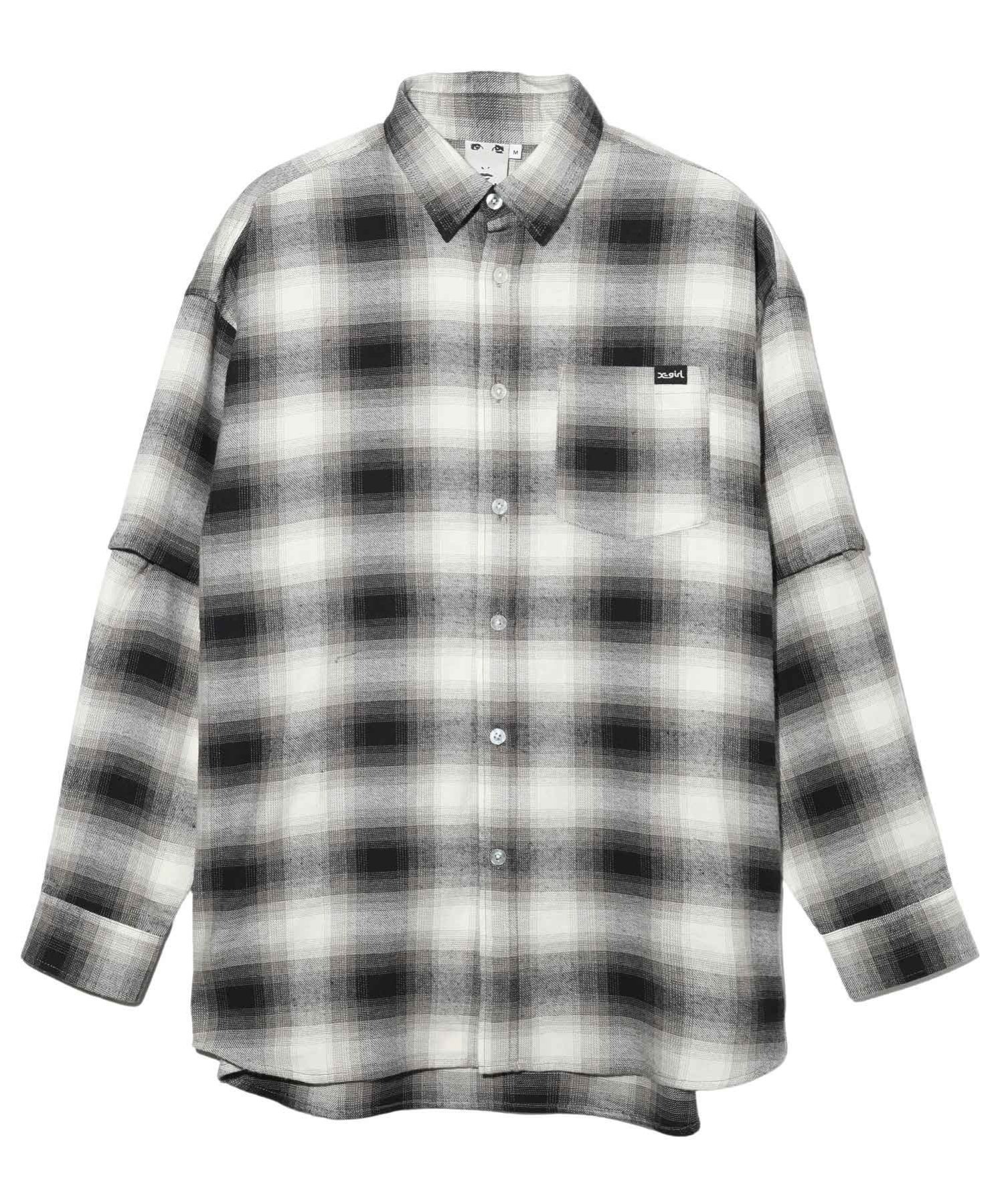 楽天Rakuten FashionX-girl PLAID 2WAY SHIRT シャツ X-girl エックスガール トップス シャツ・ブラウス ブラック ブルー イエロー【送料無料】