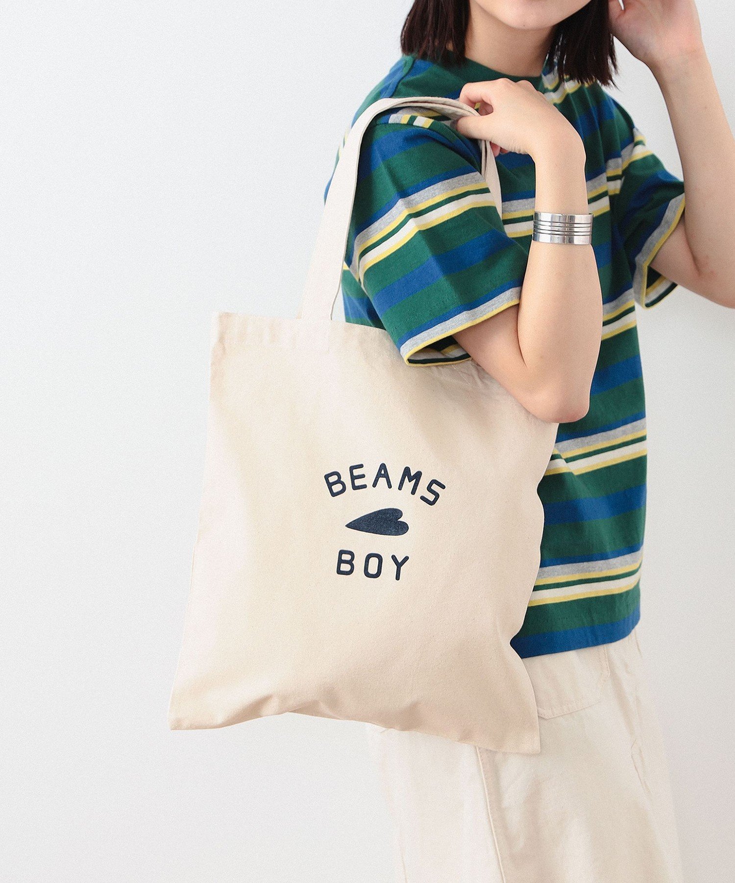 BEAMS トートバッグ メンズ BEAMS BOY 【期間限定10％ポイントバック】【受注生産商品】BEAMS BOY / HEART ロゴ バッグ トートバッグ ビームス ウイメン バッグ トートバッグ【送料無料】