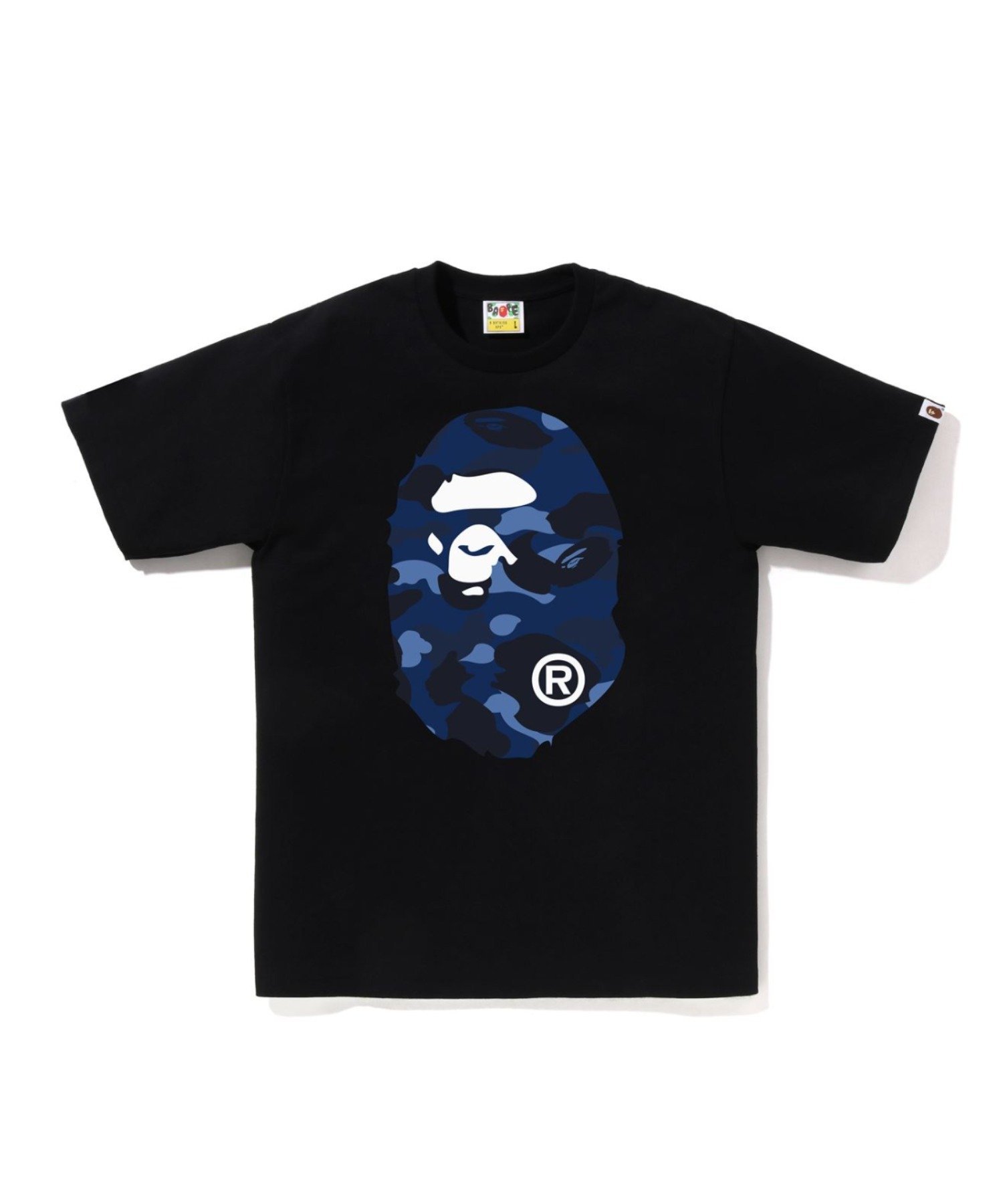 A BATHING APE COLOR CAMO BIG APE HEAD TEE ア ベイシング エイプ トップス カットソー・Tシャツ ブラック ホワイト【送料無料】