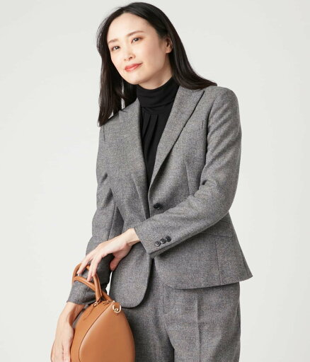 【SALE/12%OFF】NEWYORKER WOMEN ストレッチホームスパン ピークドラペル1釦ジャケット ニューヨーカー ジャケット・アウター テーラードジャケット・ブレザー グレー ベージュ【送料無料】 【SALE/12%OFF】NEWYORKER WOMEN ストレッチホームスパン ピークドラペル1釦ジャケット ニューヨーカー ジャケット・アウター テーラードジャケット・ブレザー グレー ベージュ【送料無料】