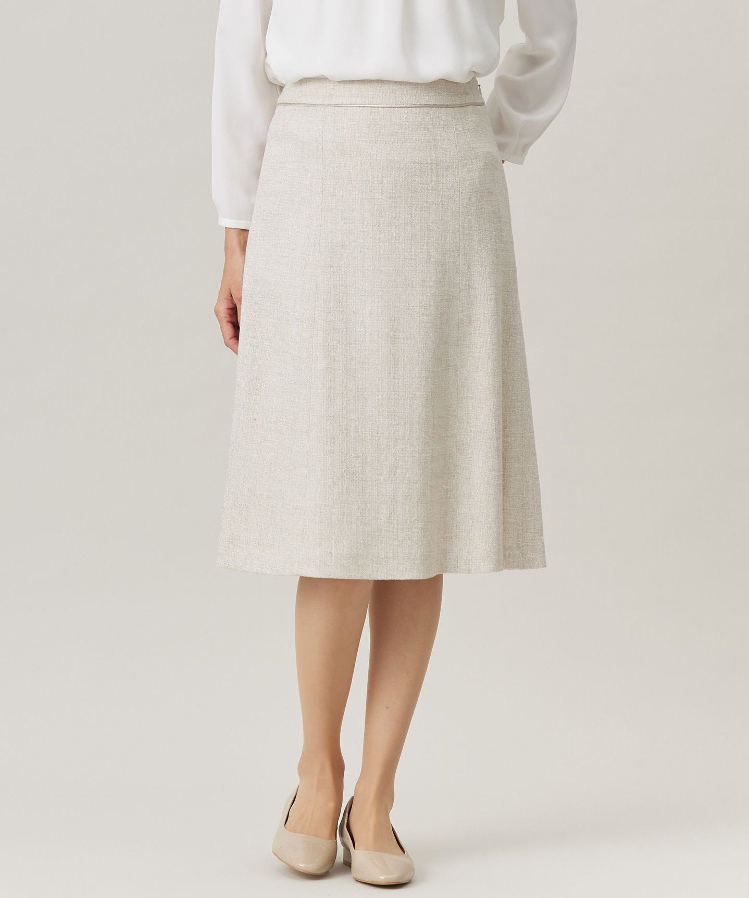 J.PRESS LADIES L 【セットアップ対応】Light Tweed スカート ジェイプレス スカート ロング・マキシスカート ネイビー ベージュ ブラック