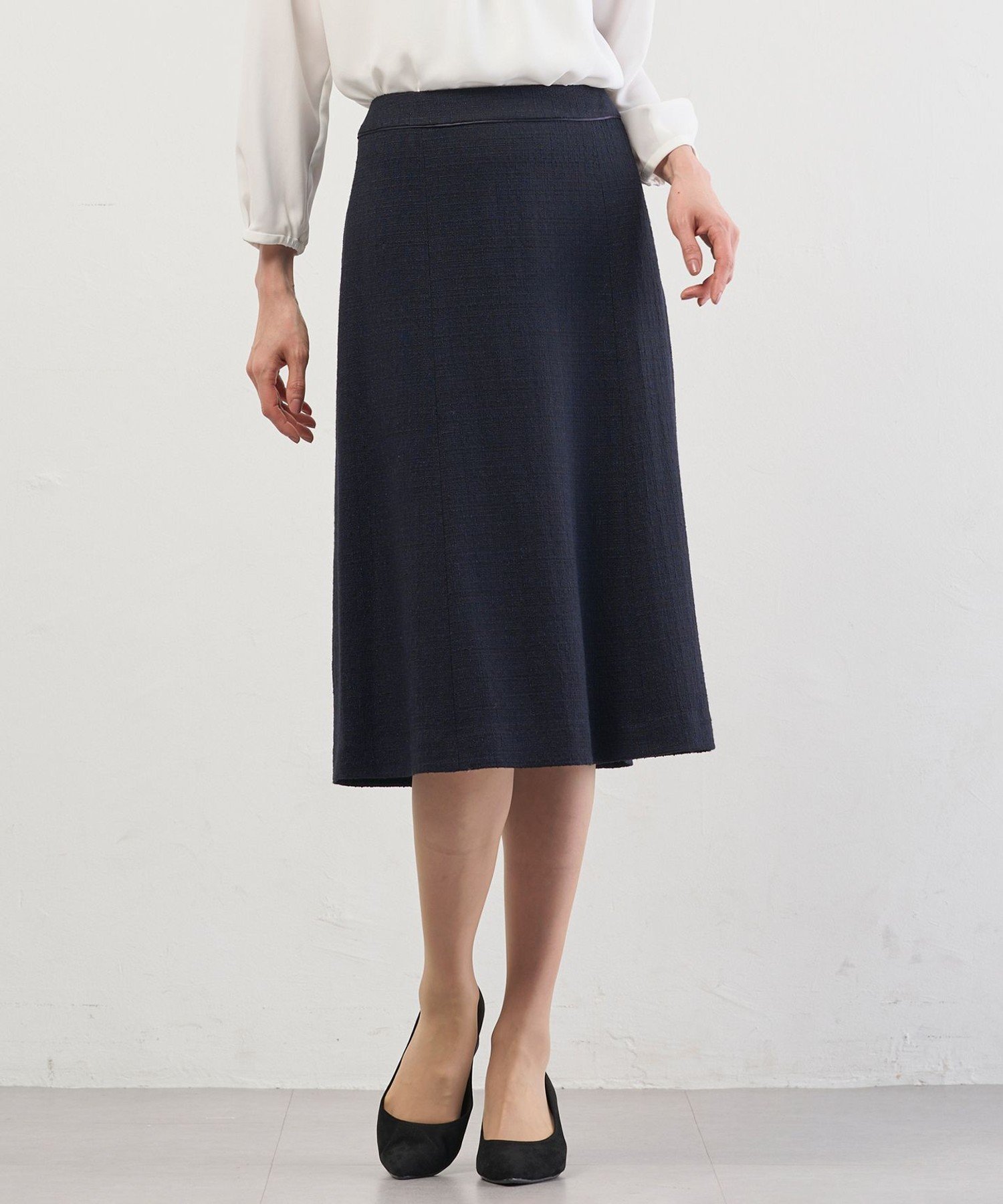 J.PRESS LADIES L 【セットアップ対応】Light Tweed スカート ジェイプレス スカート ロング・マキシスカート ネイビー ベージュ ブラック【送料無料】