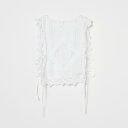 Sara Mallika COTTON BATTEN LACE RIBBON TOP エリオポール トップス シャツ・ブラウス ホワイト ブラック【送料無料】(4)