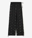 Bshop TICCA | フラワーエンブロイダリー ベロアパンツ WOMEN ビショップ パンツ その他のパンツ ブラック グレー【送料無料】