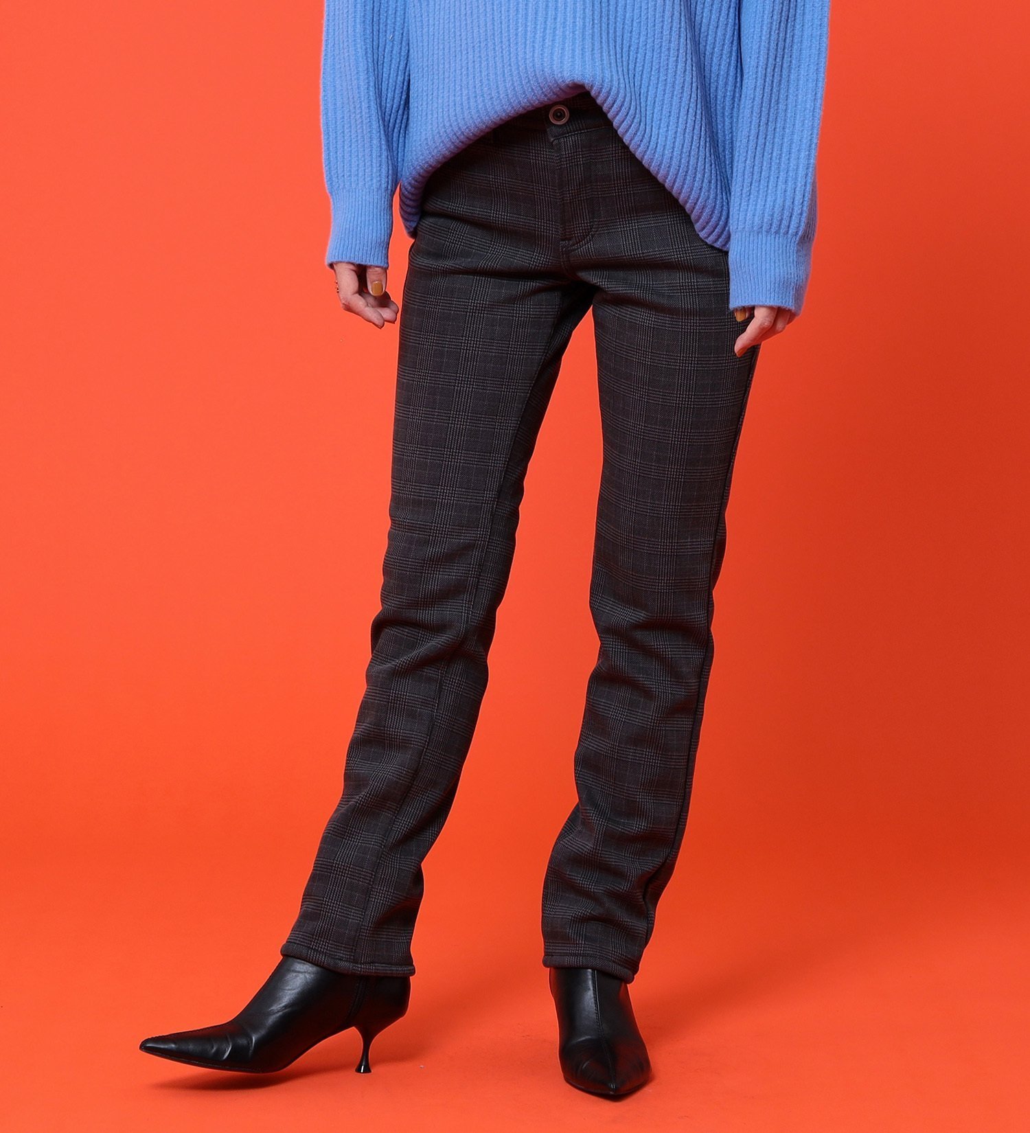 EDWIN LADIES 『裏シャギーであったかい.』BODY FIRE ジャージーズスリムストレートデニムパンツ【スタンダードモデル】【暖】【冬用】 エドウインオンラインモール パンツ ジーンズ・デニムパンツ グレー ブラック グリーン ブルー