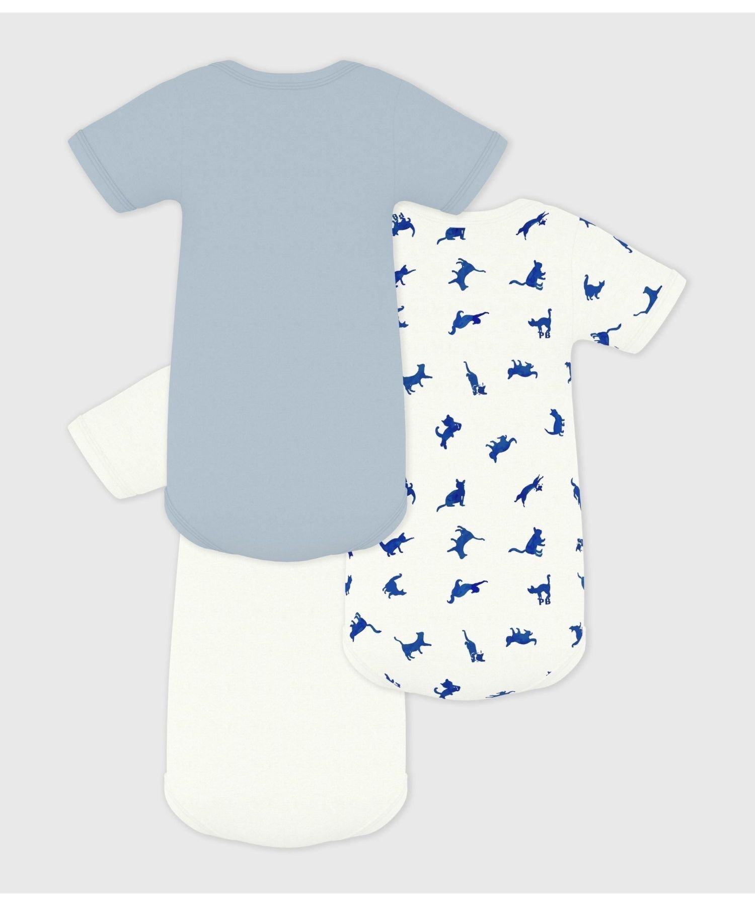 【SALE／40%OFF】PETIT BATEAU 半袖ボディ3枚組 プチバトー マタニティウェア・ベ...