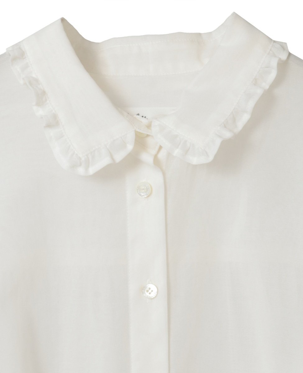 TIARA 【Bilitis dix-sept ans/ビリティス・ディセッタン】Voile Relax Blouse ティアラ トップス シャツ・ブラウス ホワイト