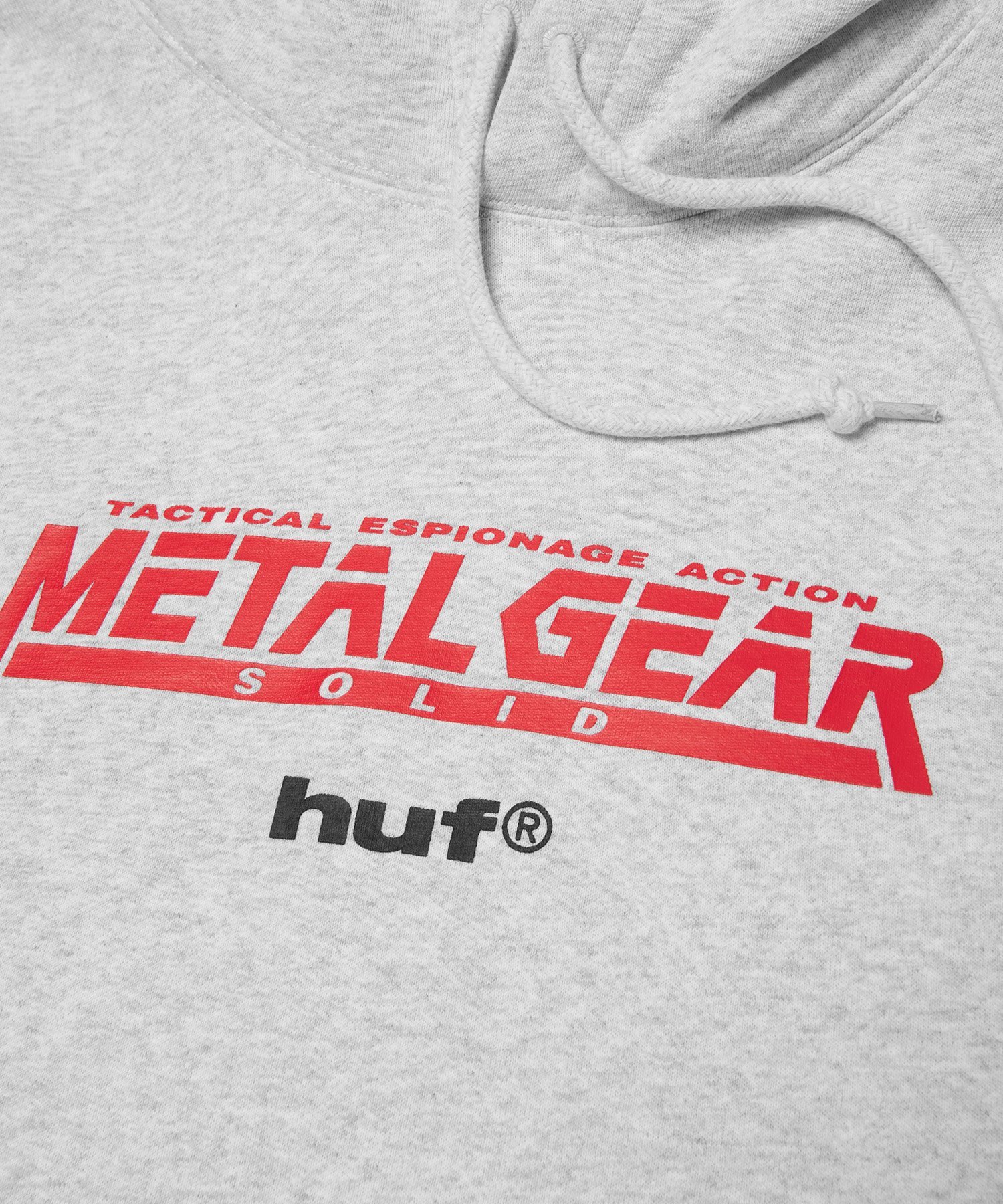 HUF MGS1 PO HOODIE / HUF メタルギアソリッド コラボ パーカー ハフ トップス パーカー・フーディー グレー【送料無料】