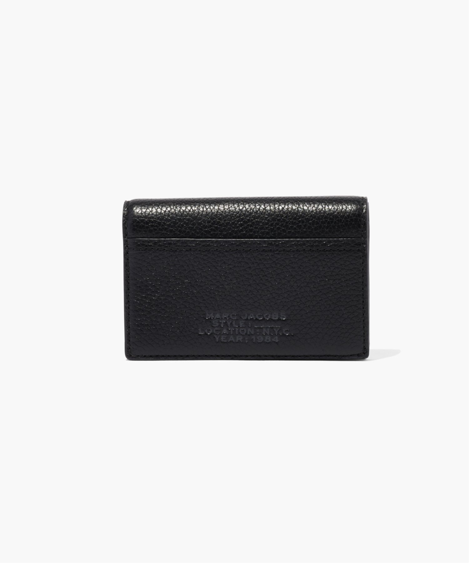 マークジェイコブス ポーチ（レディース） MARC JACOBS 【公式】THE LEATHER SMALL BIFOLD WALLET/ザ レザー スモール バイフォールド ウォレット 二つ折り マーク ジェイコブス 財布・ポーチ・ケース 財布 ブラック【送料無料】