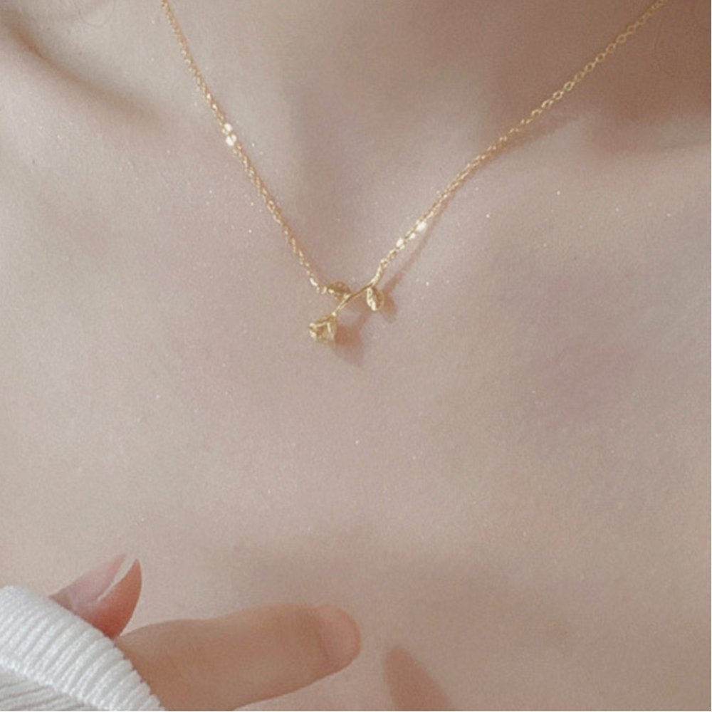 【SALE／30%OFF】Aimoon ネックレス バラモチーフ アクセサリー ミニミニストア アクセサリー・腕時計 ネックレス ゴールド