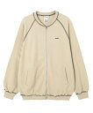 X-girl ZIP UP SWEAT CARDIGAN X-girl エックスガール トップス カーディガン ベージュ グレー オレンジ【送料無料】