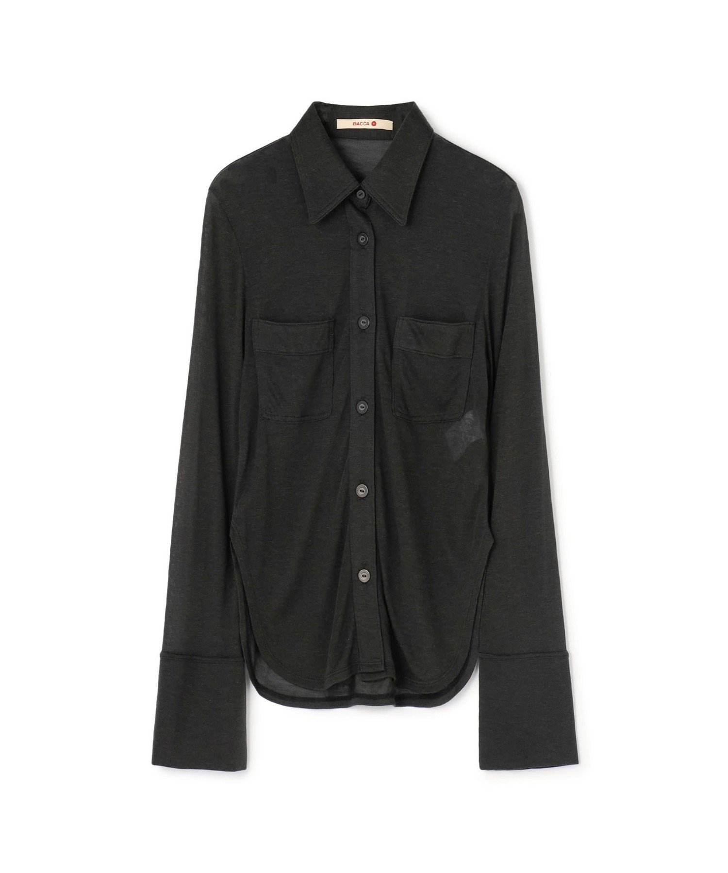 【SALE／80%OFF】BACCA シルクジャージーシャツカットソー トゥモローランド トップス シャツ・ブラウス ピンク グレー【送料無料】