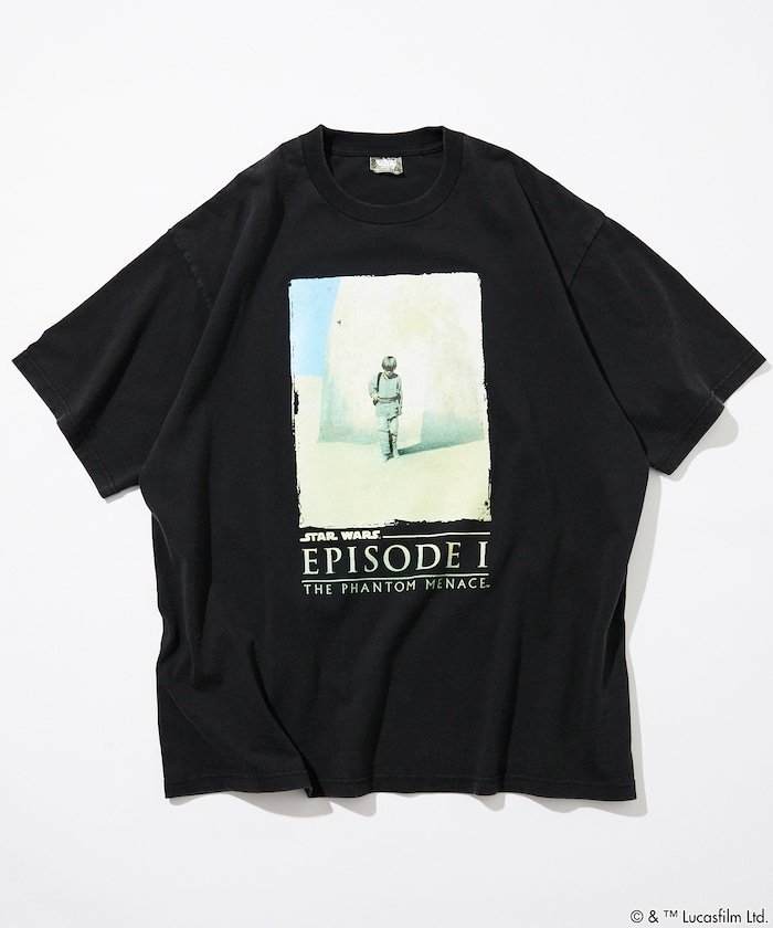 【SALE／50%OFF】FREAK'S STORE STARWARS/スターウォーズ(Graphic) フロスト加工ショートスリーブTシャツ/半袖 24SS 25SS フリークスストア トップス カットソー・Tシャツ ブラック ホワイト