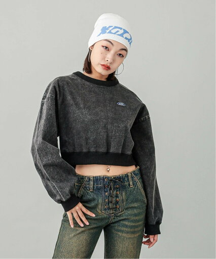 【SALE/50%OFF】X-girl WOVEN CROPPED CREWNECK TOP X-girl エックスガール トップス スウェット・トレーナー ホワイト レッド ブラック【送料無料】 【SALE/50%OFF】X-girl WOVEN CROPPED CREWNECK TOP X-girl エックスガール トップス スウェット・トレーナー ホワイト レッド ブラック【送料無料】
