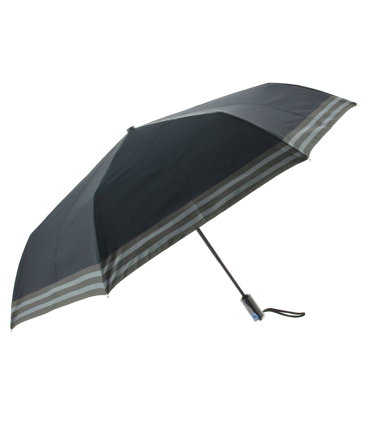 LANVIN en Bleu LANVIN en Bleu(ランバン オン ブルー) メンズ 雨傘 折りたたみ傘 自動開閉 ボーダー ムーンバット ファッション雑貨 折りたたみ傘 ブラック ネイビー グレー【送料無料】