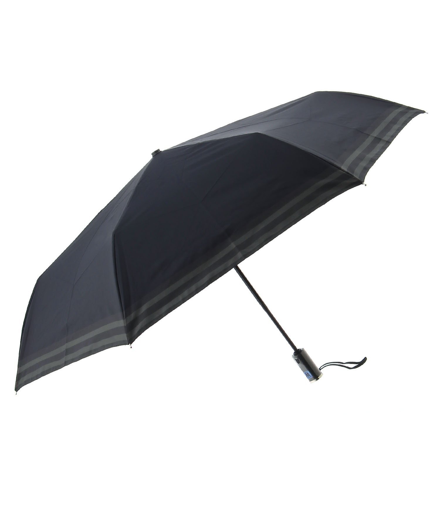 LANVIN en Bleu LANVIN en Bleu(ランバン オン ブルー) メンズ 雨傘 折りたたみ傘 自動開閉 ボーダー ムーンバット ファッション雑貨 折りたたみ傘 ブラック ネイビー グレー【送料無料】