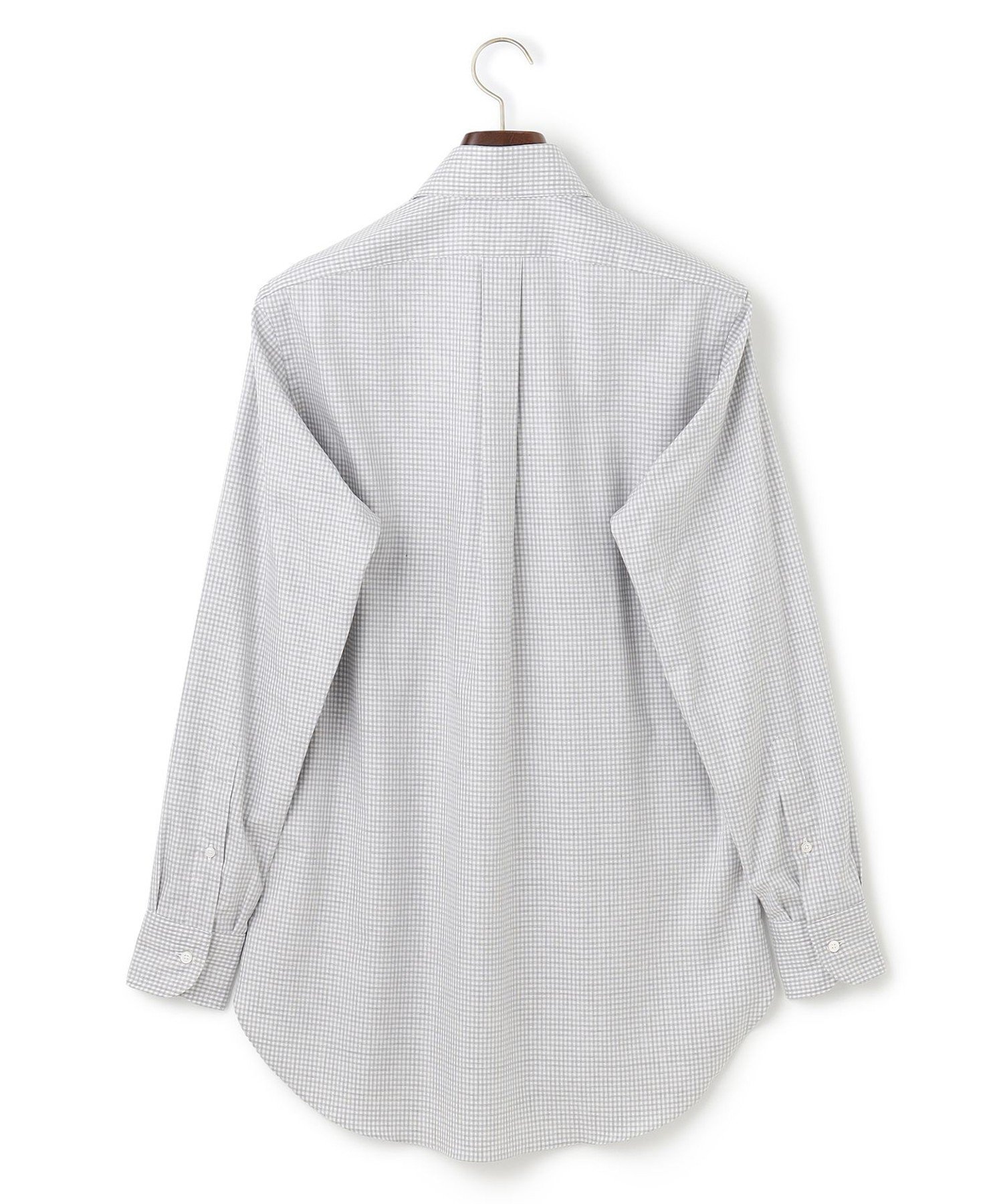 J.PRESS 【Single Needle Tailoring / 形態安定】メランジカラーギンガムチェック シャツ/B.D. ジェイプレス トップス シャツ・ブラウス グレー