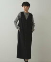 【SALE/30%OFF】OPAQUE.CLIP 2WAY Vネックジャンパースカート【洗える】 オペークドットクリップ ワンピース・ドレス その他のワンピース...