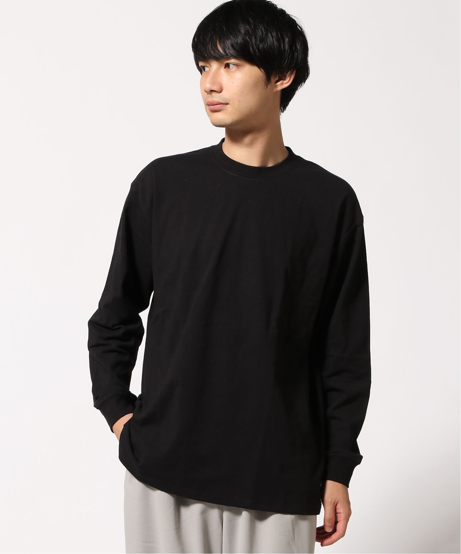 【SALE／20%OFF】ragged mountain ragged mountain/(M)バック プリント ロンT ジーンズメイト トップス カットソー・Tシャツ ホワイト カーキグリーン ブルー ブラック