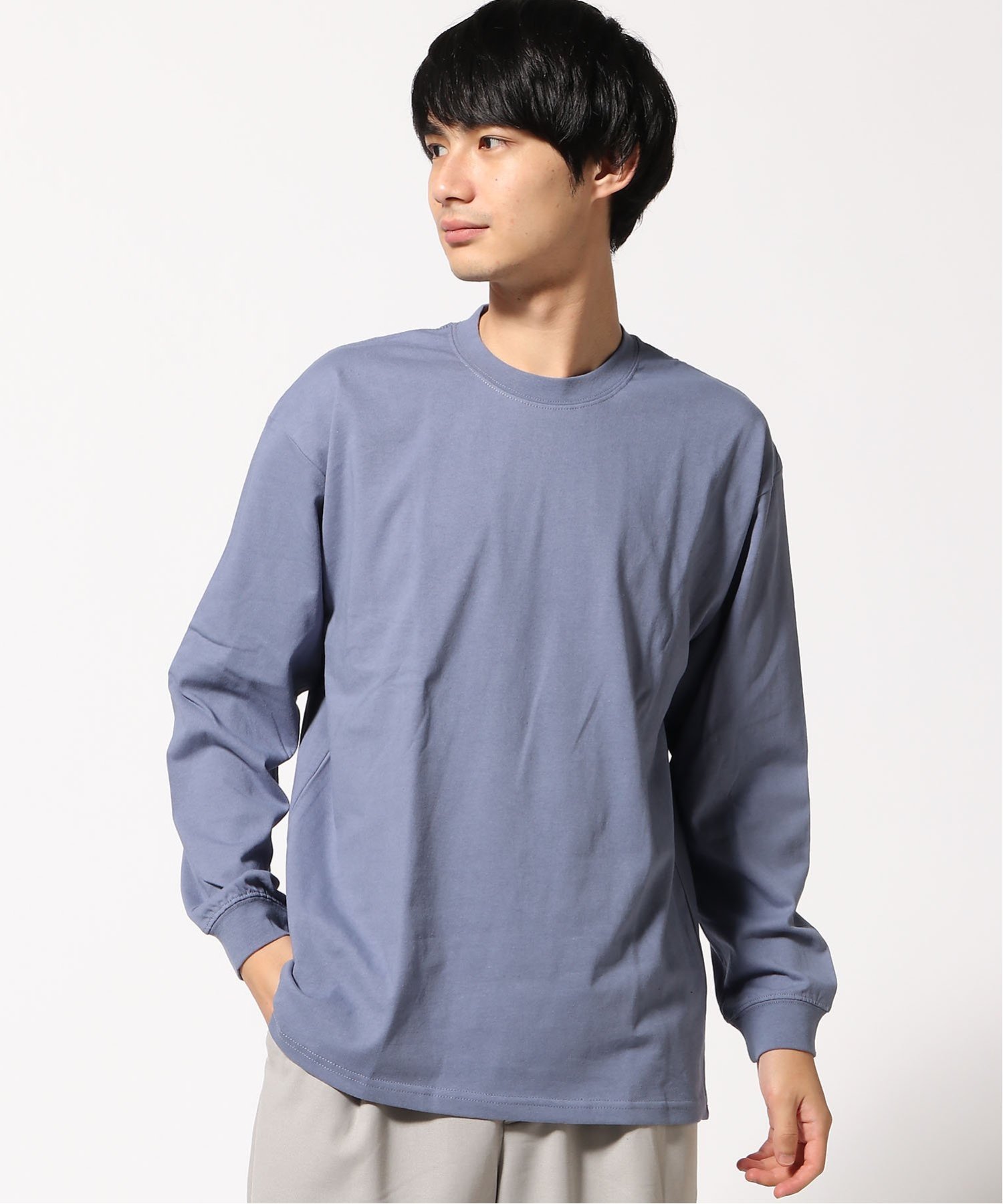 【SALE／20%OFF】ragged mountain ragged mountain/(M)バック プリント ロンT ジーンズメイト トップス カットソー・Tシャツ ホワイト カーキグリーン ブルー ブラック