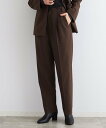 【SALE/55%OFF】INDIVI 【日本製/SETUP可能】こなれテーパードパンツ インディヴィ パンツ その他のパンツ ブラウン グレー【送料無料】