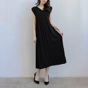 maison de LATIR Aラインワンピース 夏服 セレモニー Vネックカットソーワンピース メゾンドラティール ワンピース・ドレス ワンピース グレー ...