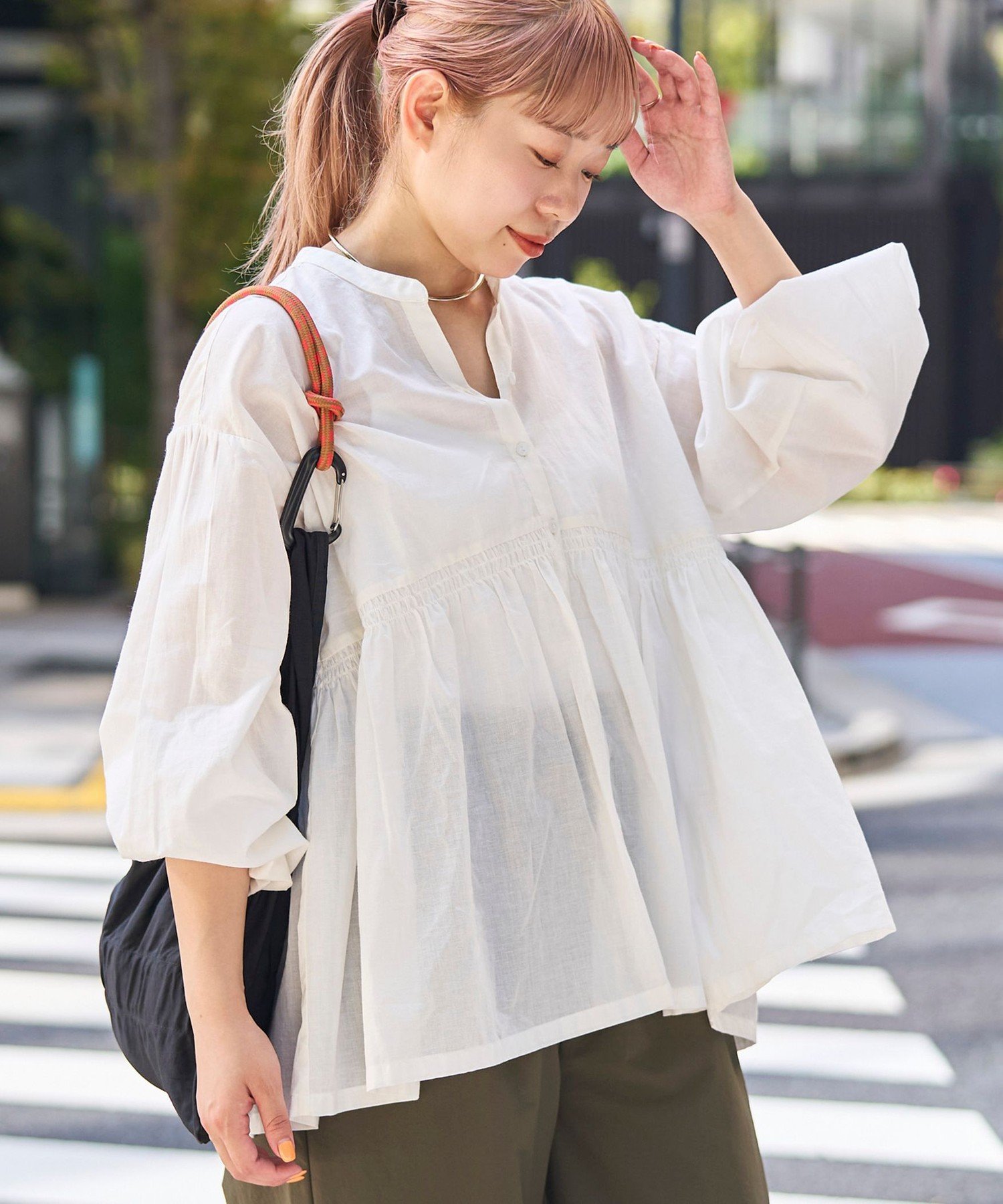 CYAN tokyo ホワイト ノースリーブ チュニック ホワイトノースリーブチュニック CYAN tokyo ホワイト ノースリーブ