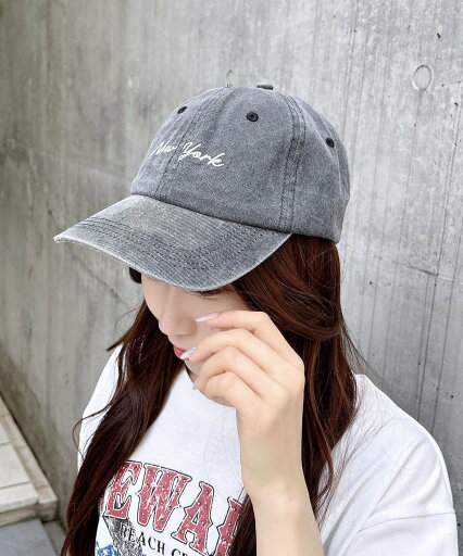 INGNI INGNI/(W)ヴィンテージウォッシュドCAP イング 帽子 キャップ ブラック ブルー ベージュ INGNI INGNI/(W)ヴィンテージウォッシュドCAP イング 帽子 キャップ ブラック ブルー ベージュ