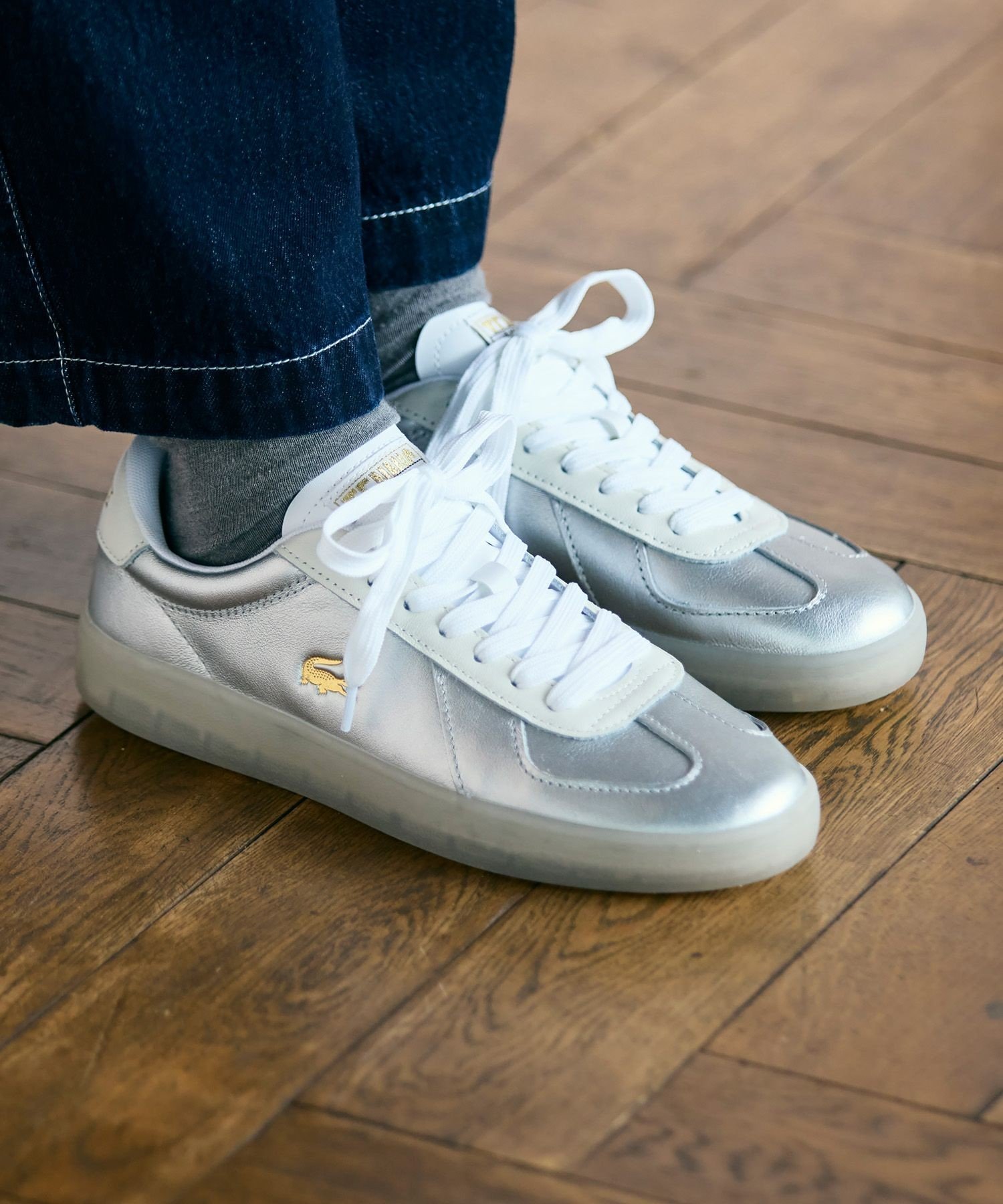 【SALE／30%OFF】LACOSTE レディース BASESHOT PRO 225 1 SFA ラコステ シューズ・靴 スニーカー シルバー【送料無料】