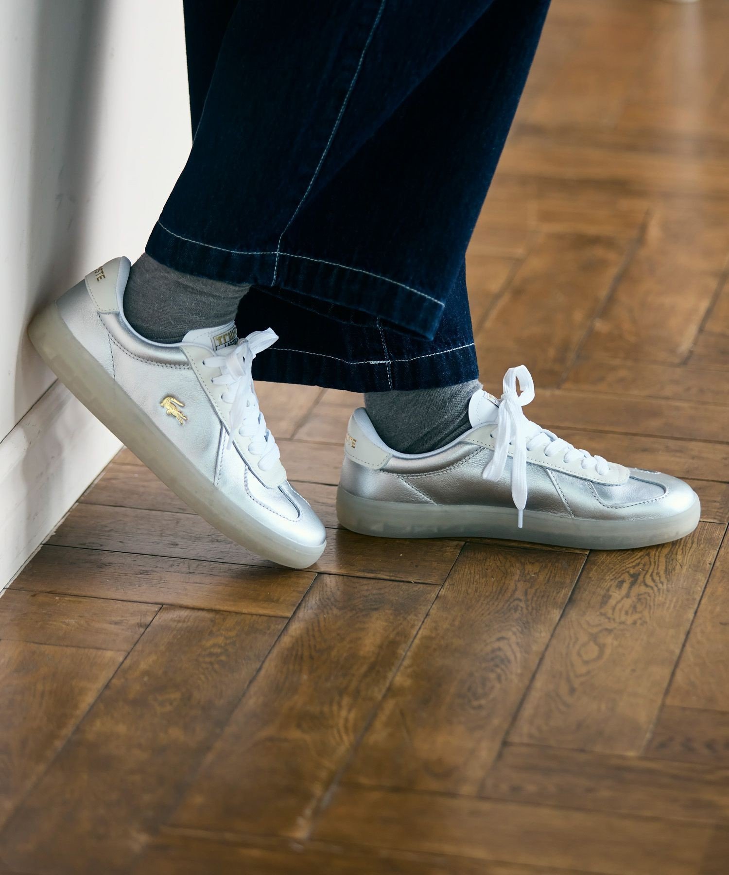 【SALE／30%OFF】LACOSTE レディース BASESHOT PRO 225 1 SFA ラコステ シューズ・靴 スニーカー シルバー【送料無料】