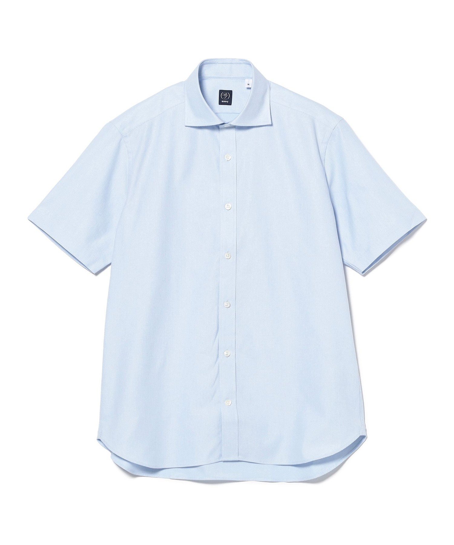 【SALE／20%OFF】BEAMS F COOLMAX(R) カラミ ショートスリーブ カッタウェイカラーシャツ ビームス アウトレット トップス シャツ・ブラウス ホワイト ネイビー【送料無料】