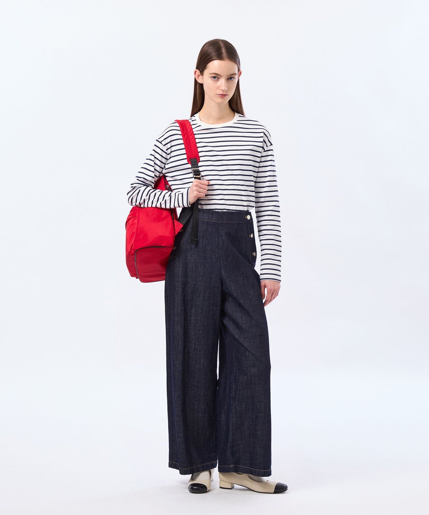 MACKINTOSH PHILOSOPHY ラウンドヘムシルケットボーダーカットソー マッキントッシュ フィロソフィー トップス カットソー・Tシャツ ネイビー【送料無料】