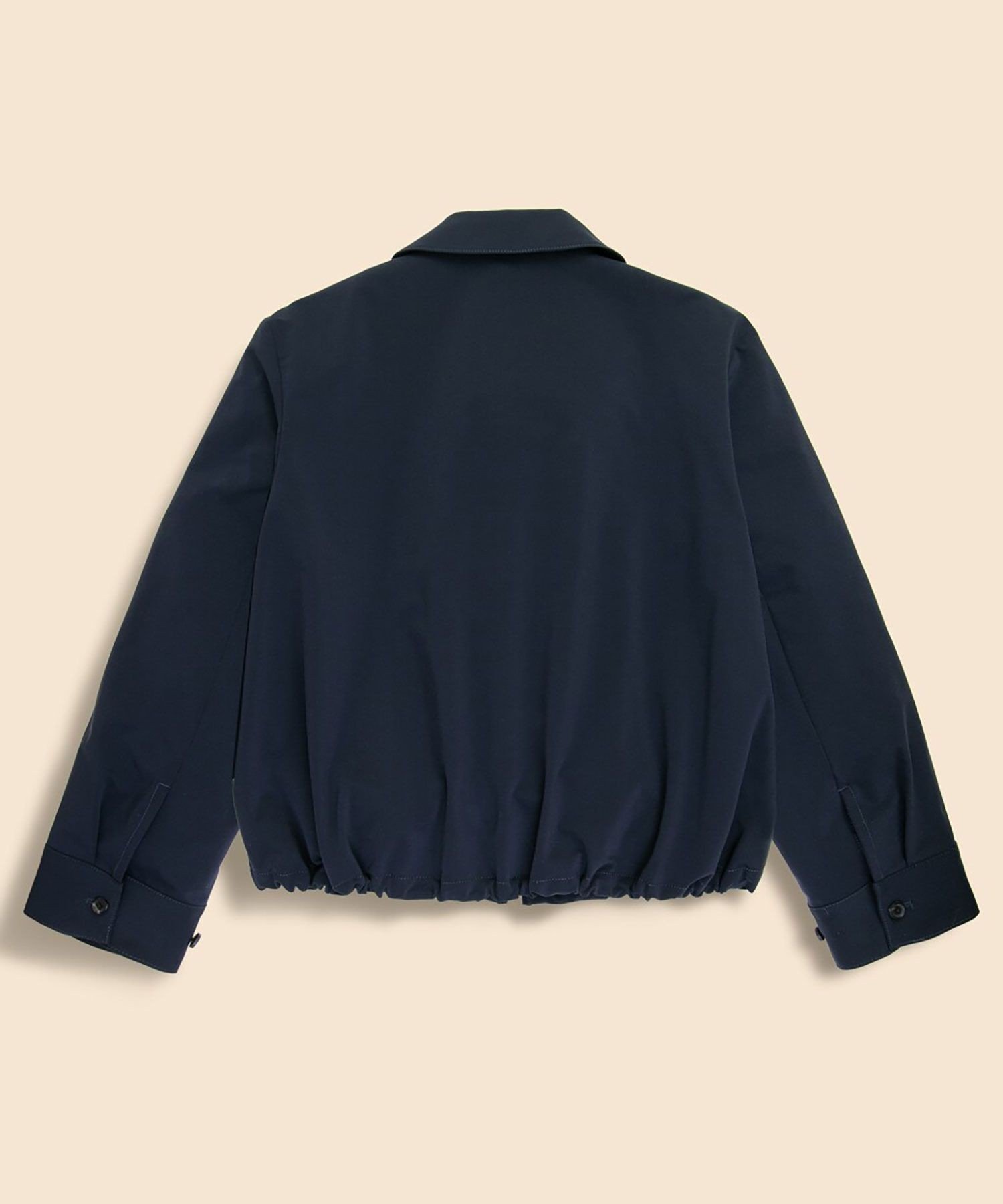 BROOKS BROTHERS 【Double B Collection】ポリエステル BBロゴ クロップド ジップブルゾン ブルックス ブラザーズ ジャケット・アウター ブルゾン・ジャンパー ネイビー【送料無料】