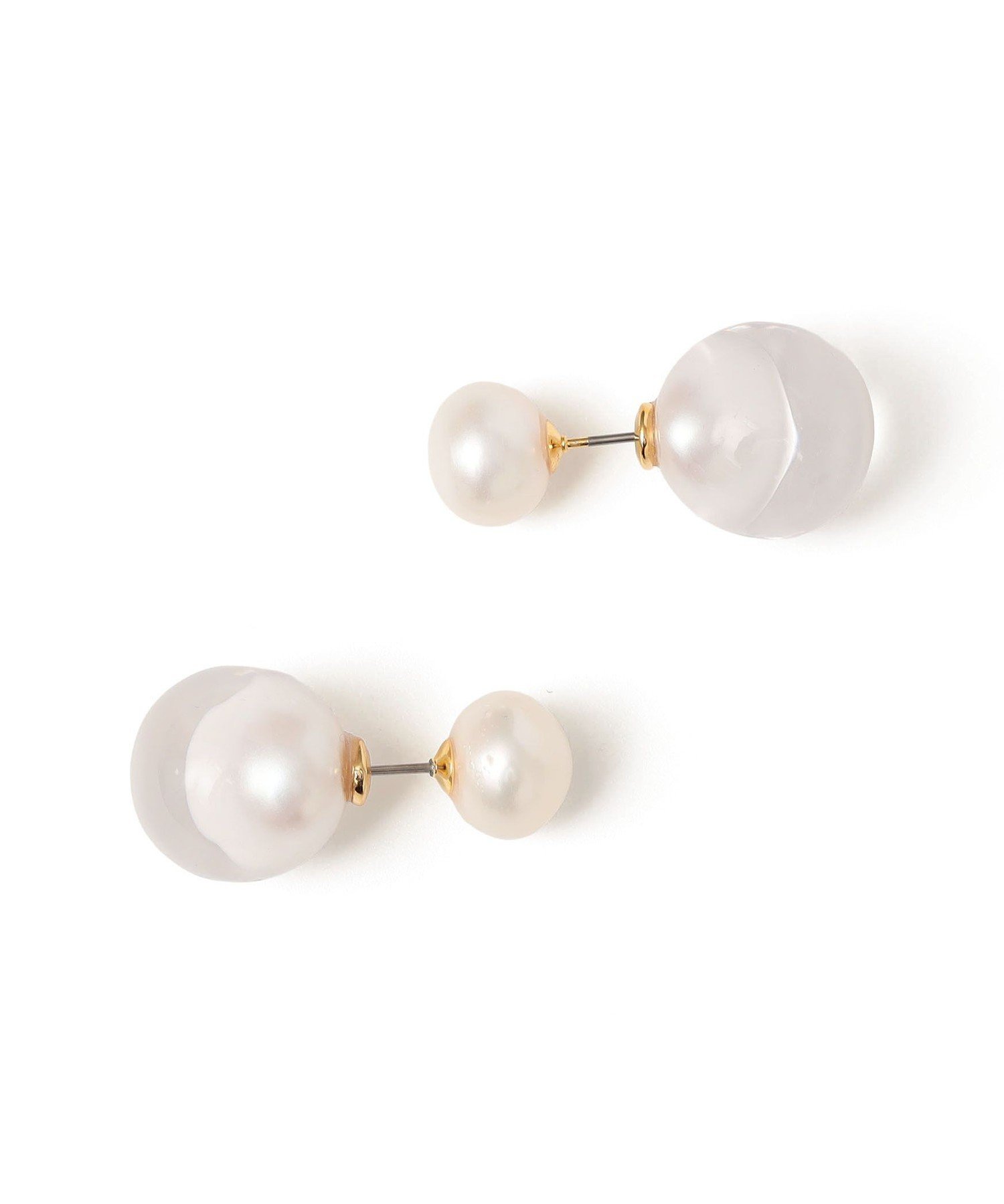 SHIPS WOMEN 2WAY 封入 パール ピアス シップス アクセサリー・腕時計 ピアス ゴールド【送料無料】