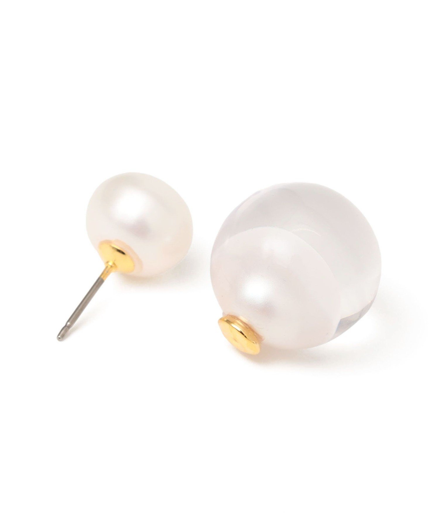 SHIPS WOMEN 2WAY 封入 パール ピアス シップス アクセサリー・腕時計 ピアス ゴールド【送料無料】