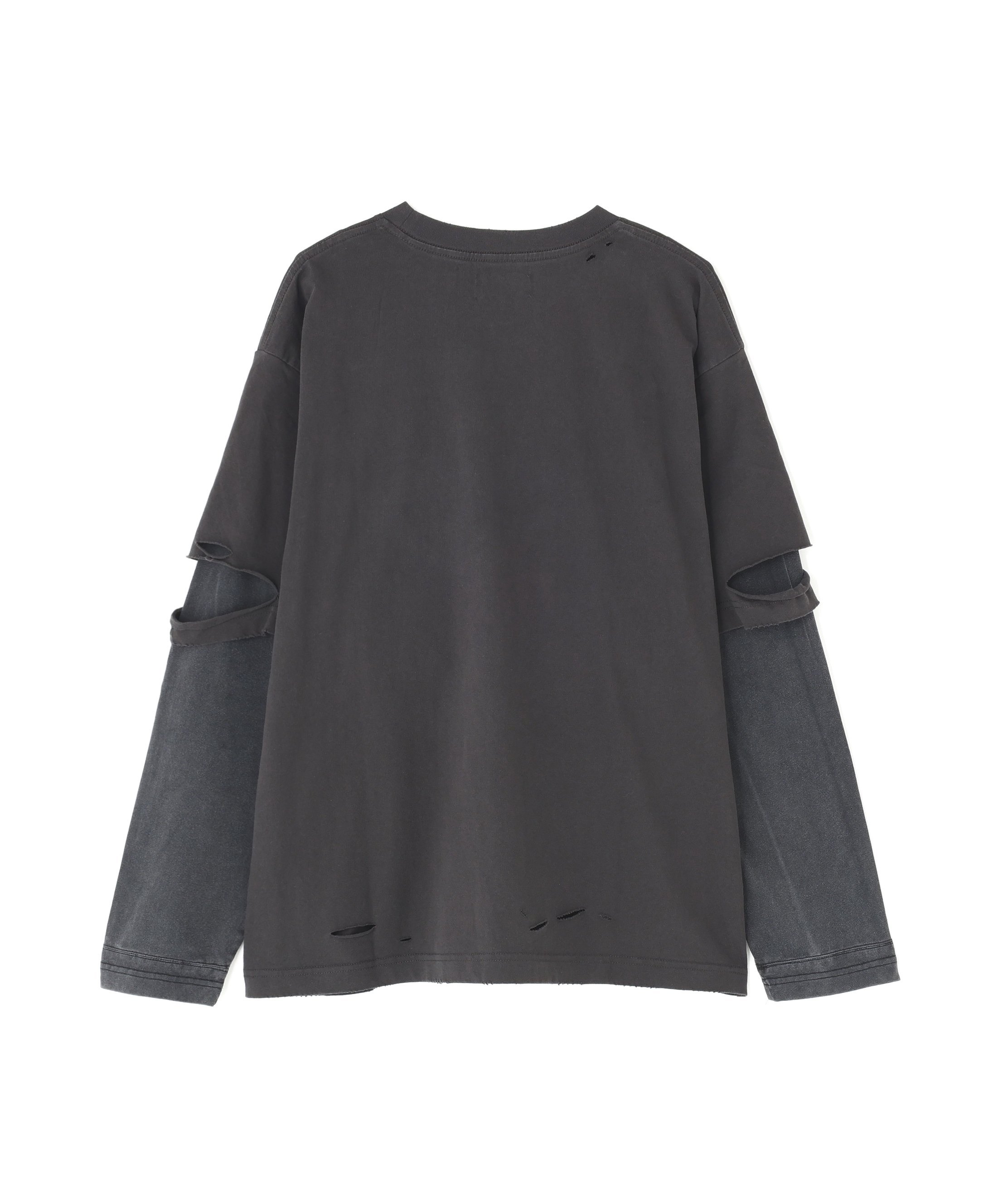 LHP SUPPLIER/サプライヤー/Dusty Iron Cross Layered Long Sleeve Tee エルエイチピー トップス カットソー・Tシャツ ベージュ ブラック【送料無料】