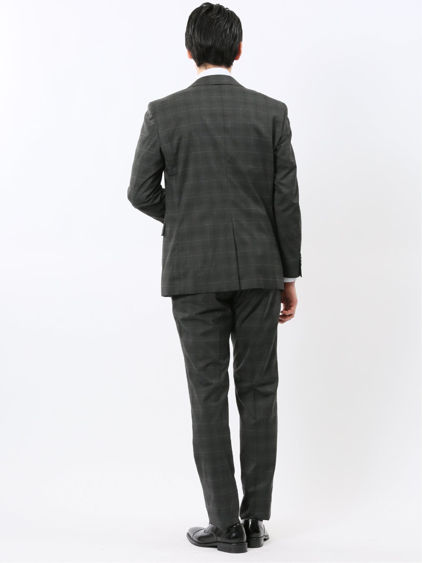 【SALE／10%OFF】m.f.editorial ストレッチウォッシャブル レギュラーフィット 2ボタン2ピーススーツ チェックグレー タカキュー スーツ・フォーマル セットアップスーツ グレー【送料無料】