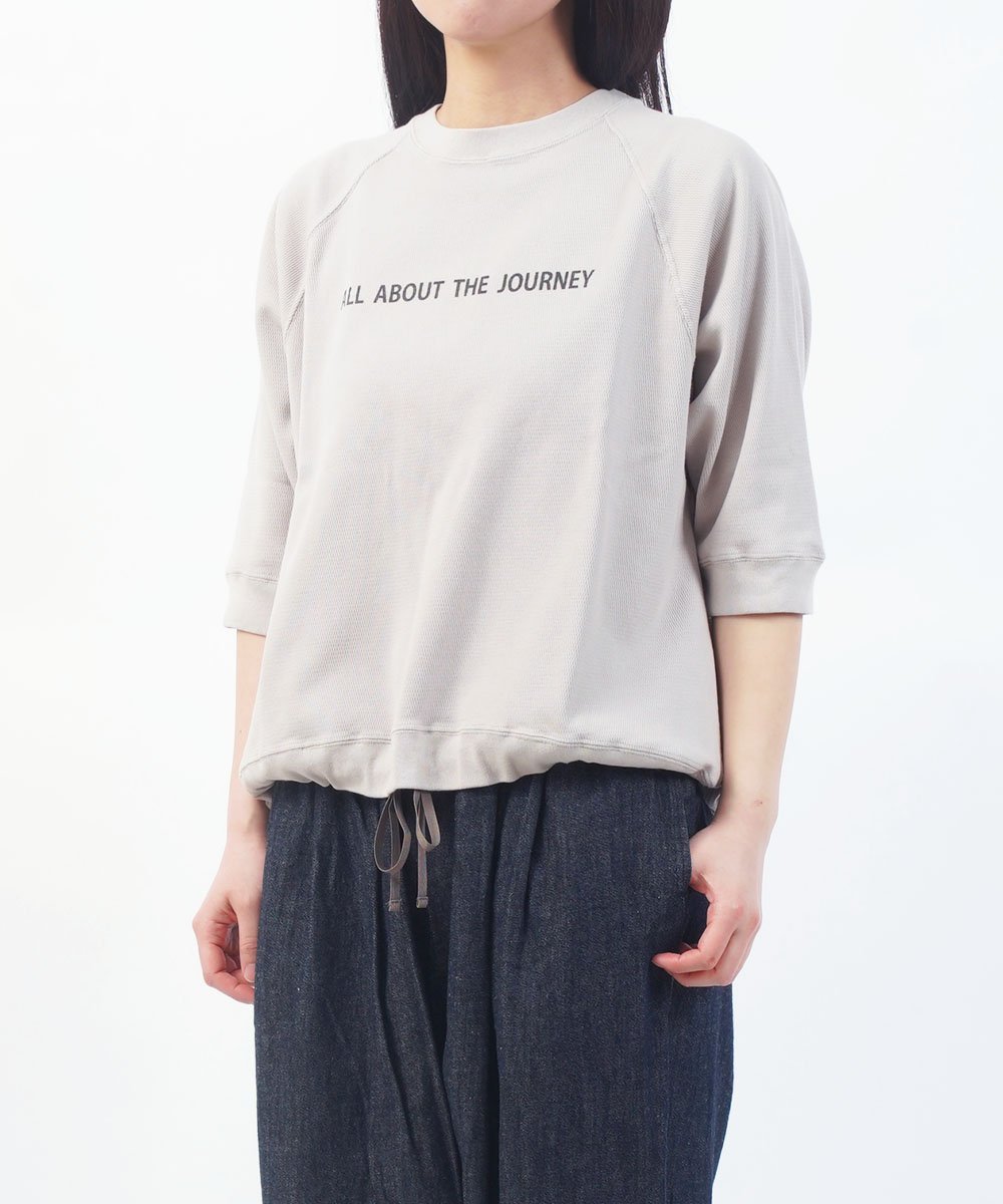 Other - BLUE LAKE MARKET ブルーレイクマーケット ハニカムメッシュ ラグランスリーブプリントプルオーバー ブルーコムブルー トップス カットソー・Tシャツ ホワイト ブルー【送料無料】