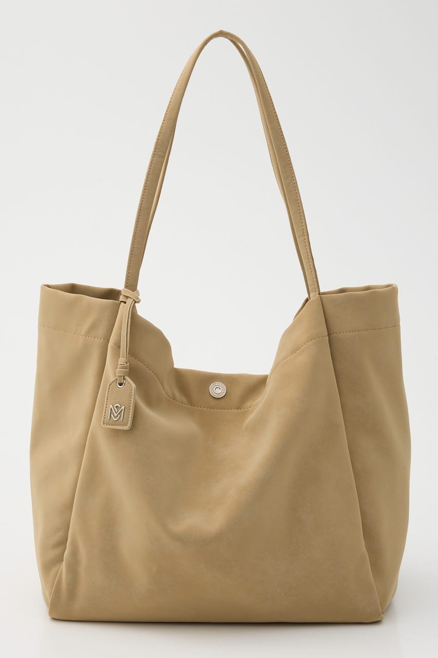 みるきー  moussy モノグラムバック ベージュ MOUSSY（マウジー）の「MONOGRAM MINI SHOULDER バッグ（ショルダー