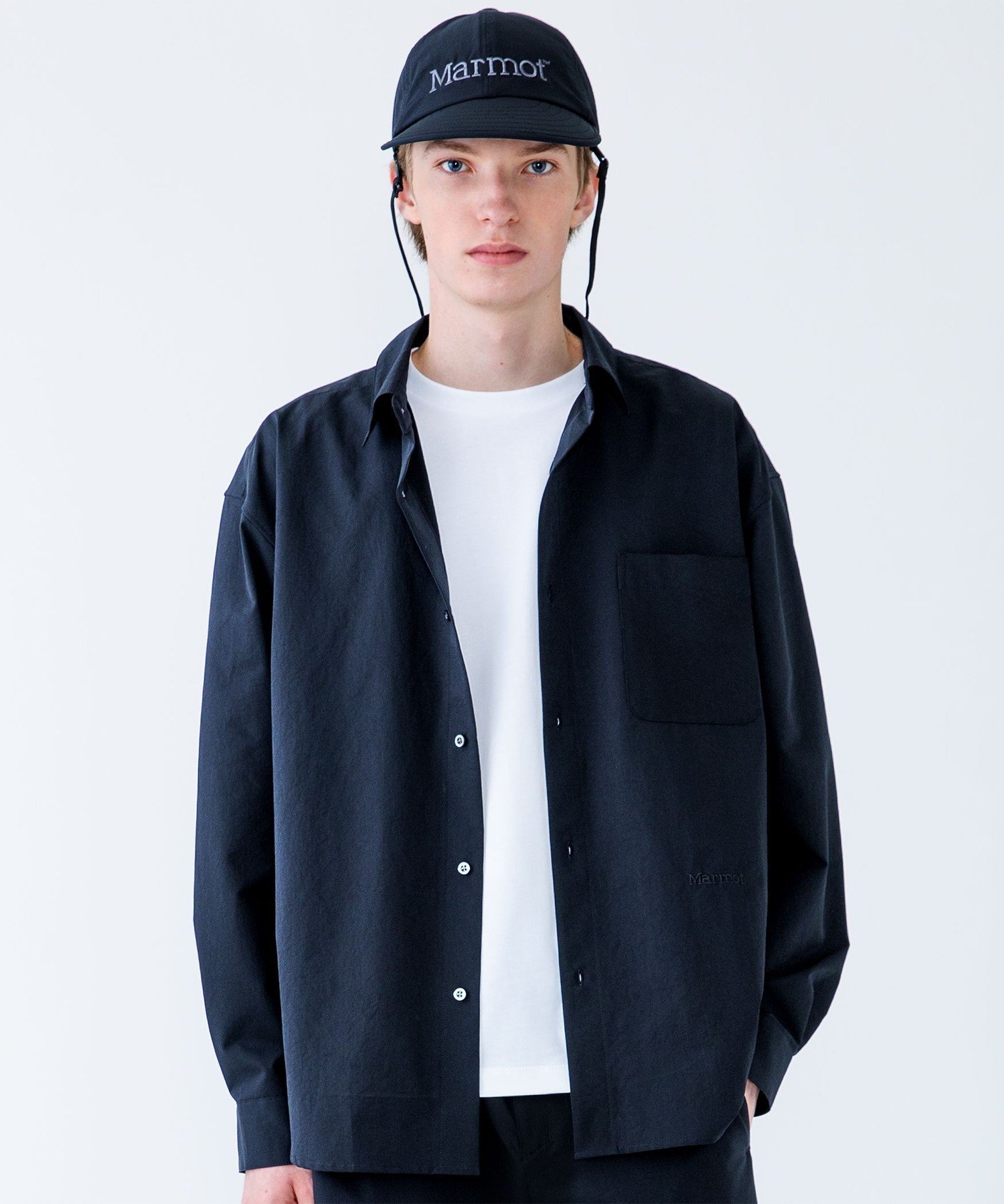 SHIPS MEN 【City Ambient Products別注】Marmot: DotAir(R) LONG BILL CAP シップス 帽子 キャップ ブラック ネイビー【送料無料】