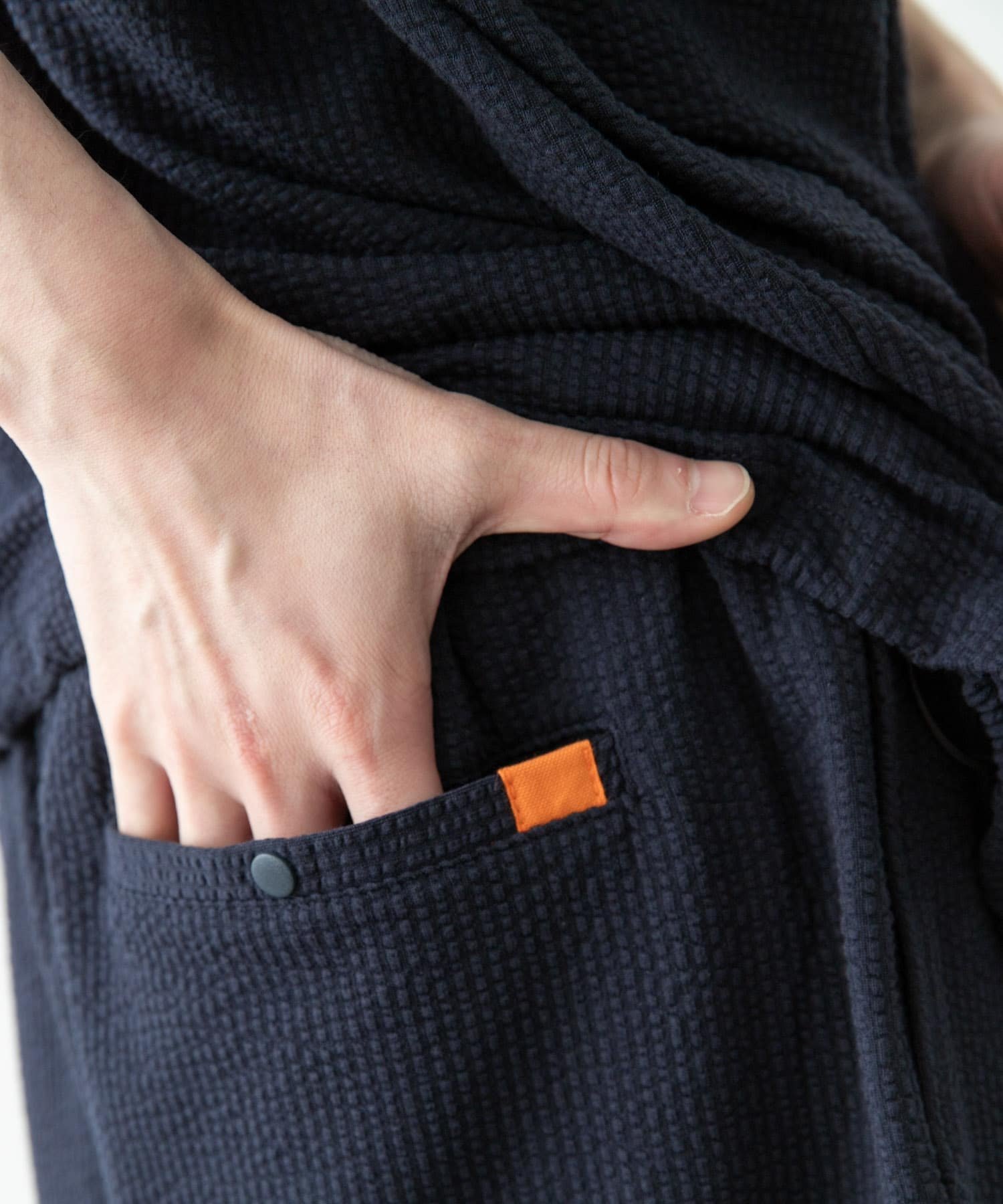 Sonny Label カットシアサッカーショートパンツ サニーレーベル パンツ その他のパンツ ブラック ネイビー