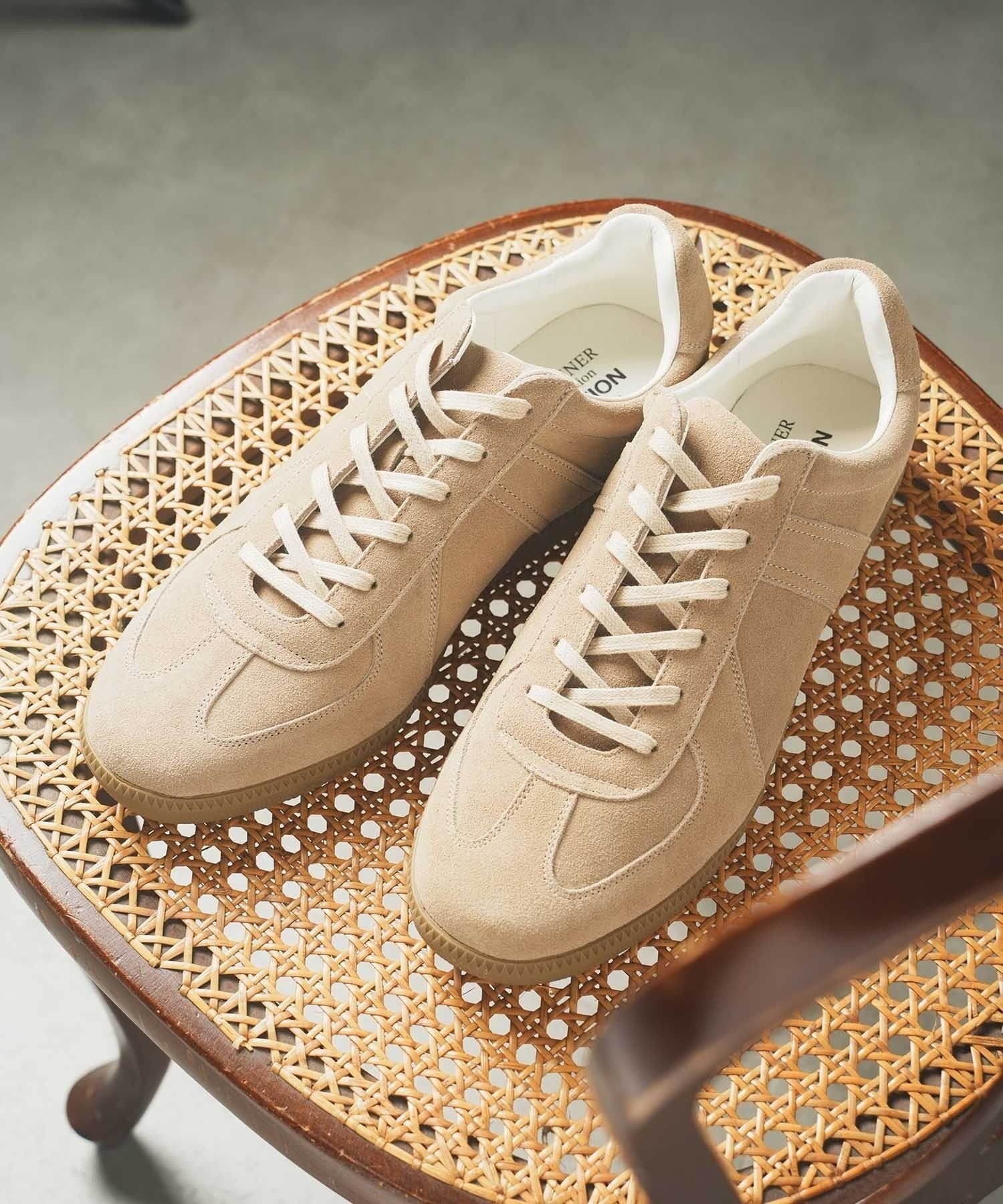 UNION STATION REPRODUCT MILITALY GERMAN TRAINER ジャーマントレーナー メンズ ビギ シューズ・靴 スニーカー ホワイト ベージュ ブラック