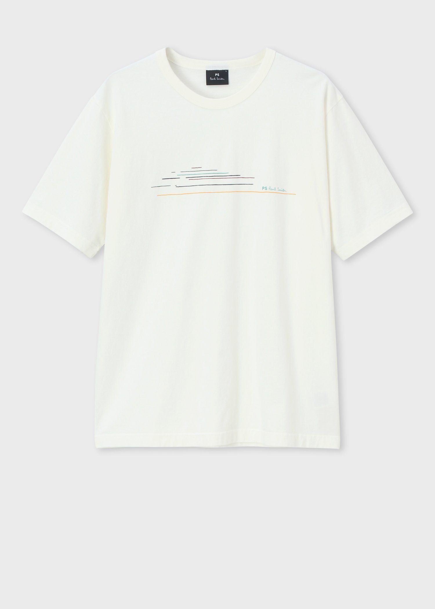 【SALE／50%OFF】PS Paul Smith "Sports Stripe Road" 半袖Tシャツ ポール・スミス トップス カットソー・Tシャツ ホワイト ブラック【送料無料】