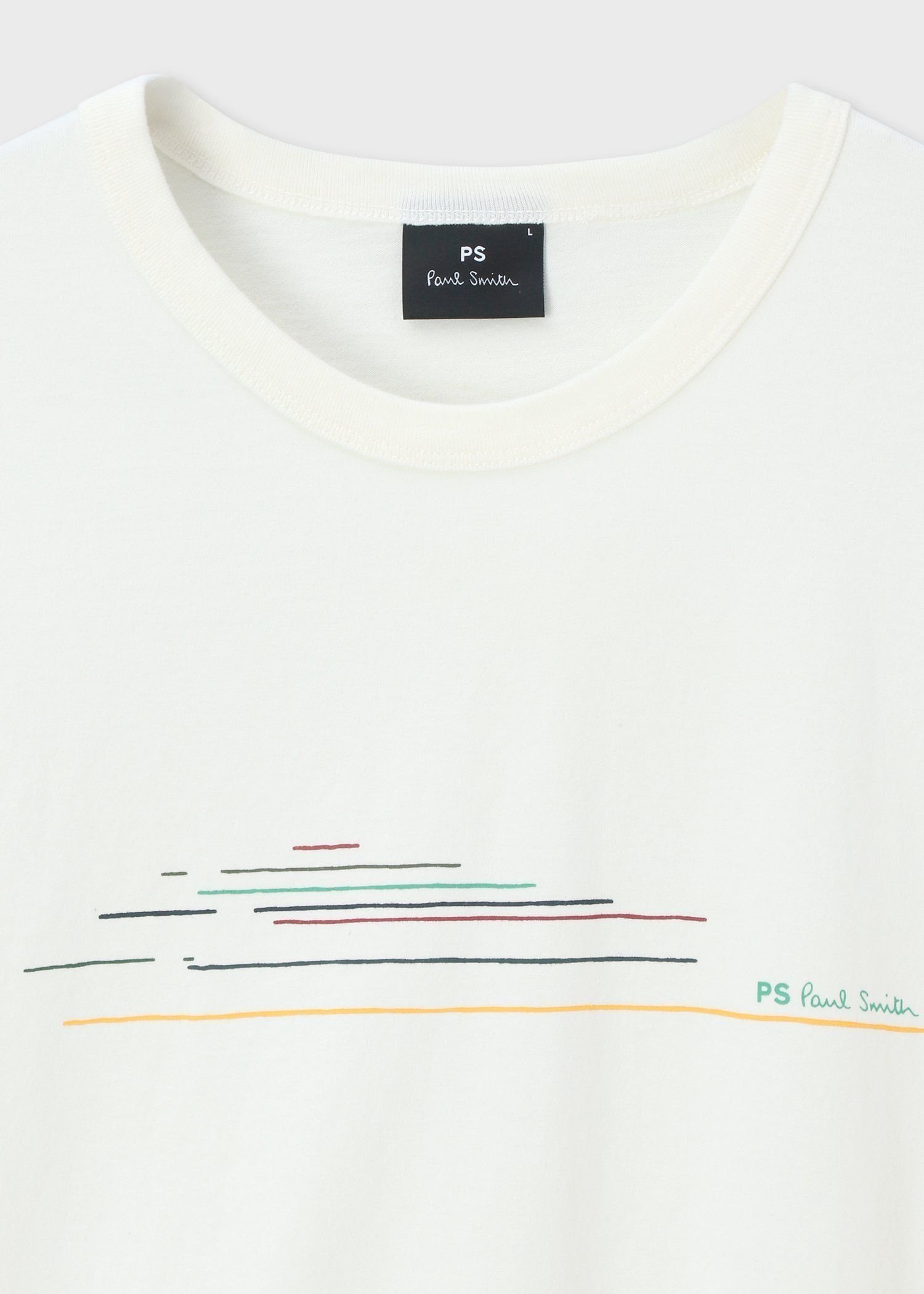 "Sports Stripe Road" 半袖Tシャツ ポール・スミス トップス カットソー・Tシャツ ホワイト ブラック