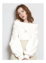 【SALE/57%OFF】dazzlin ドロストショートスウェット ダズリン カットソー カットソーその他 ホワイト グレー グリーン ベージュ