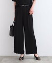 【SALE/50%OFF】INDIVI 【こなれSETUP/洗える】センタープレス ワイドパンツ インディヴィ パンツ その他のパンツ ベージュ ブルー ネイビ...