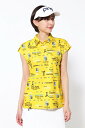 PING APPAREL ハローアリゾナプリント フレンチスリーブ ポロシャツ <NATIVE> (LADIES) ピン アパレル トップス ポロシャツ ネイビ...